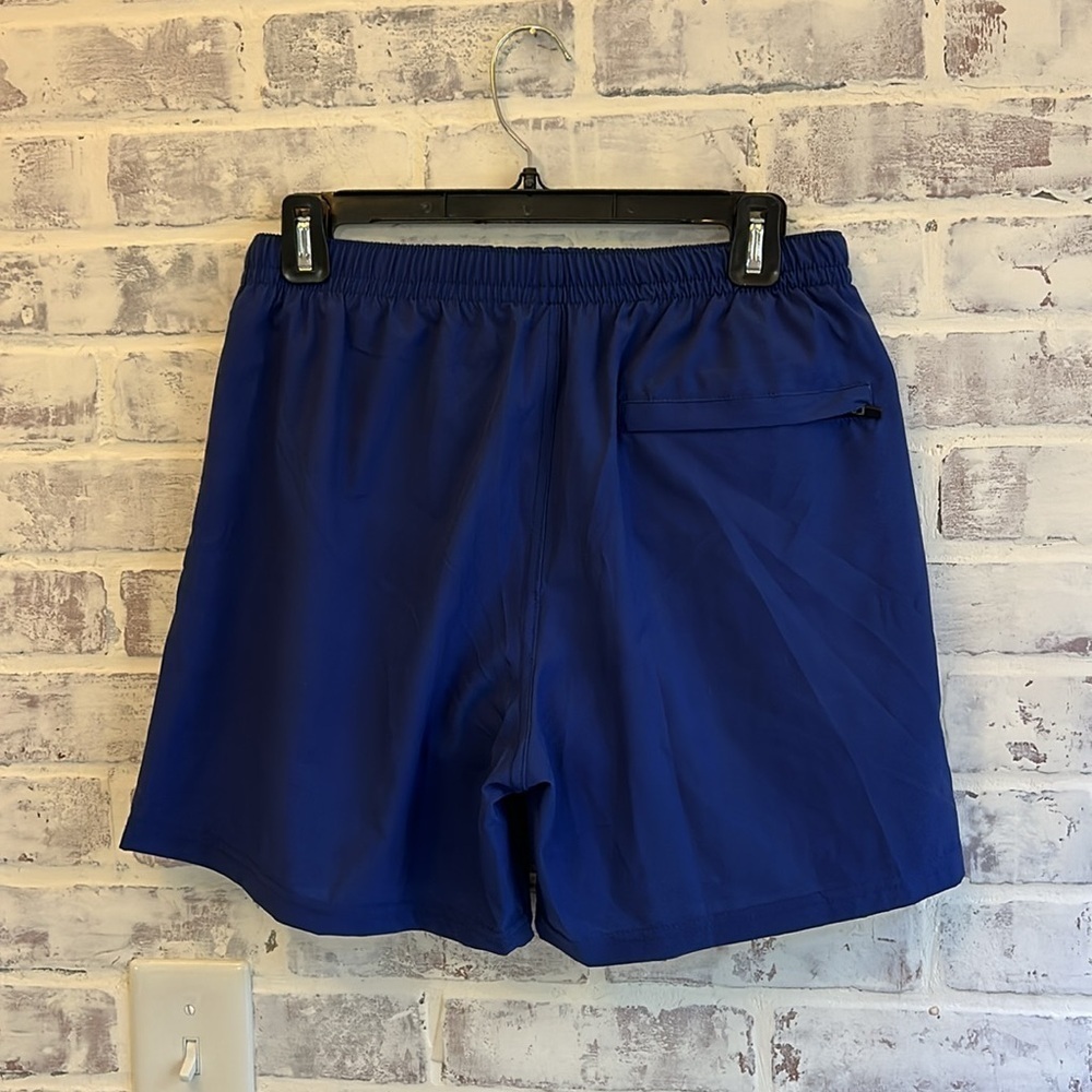 Third Wave Mens Compression Lined 5" Swim Trunks - Navy Blue Pockets Size Medium - Picture 7 of 9